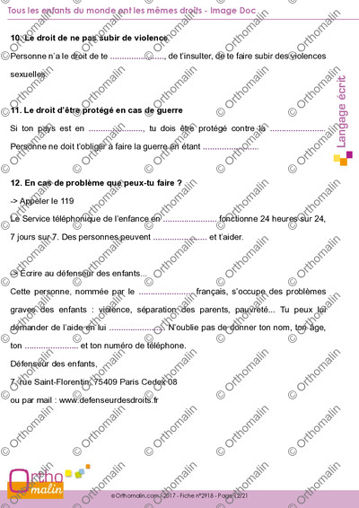 Page 12 de la fiche