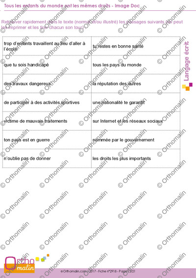 Page 15 de la fiche