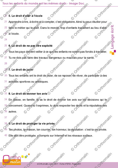 Page 4 de la fiche