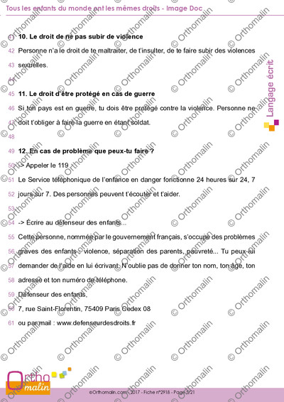 Page 5 de la fiche
