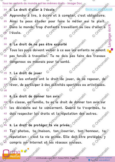 Page 7 de la fiche