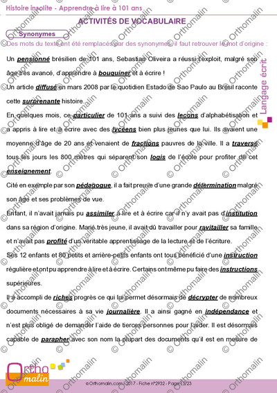 Page 15 de la fiche