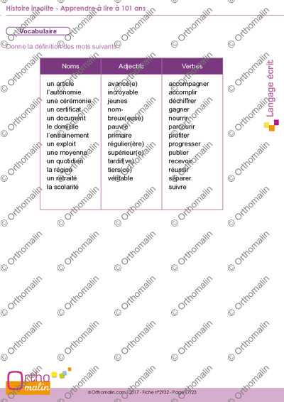 Page 17 de la fiche