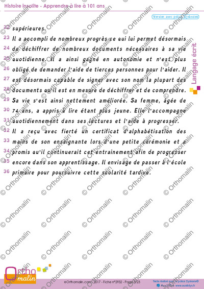 Page 5 de la fiche