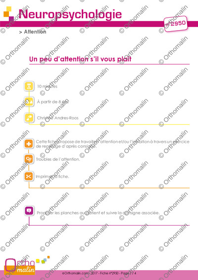 Page 1 de la fiche