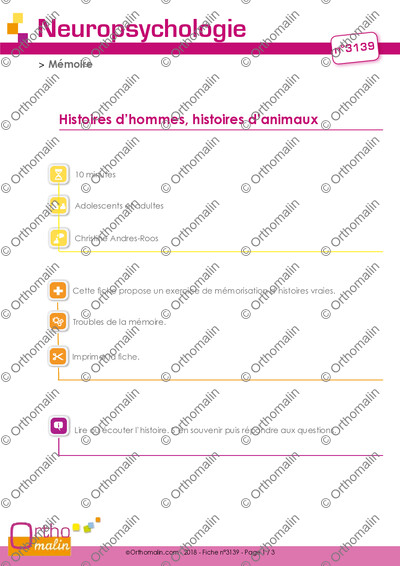 Page 1 de la fiche