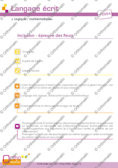 Page 1 de la fiche