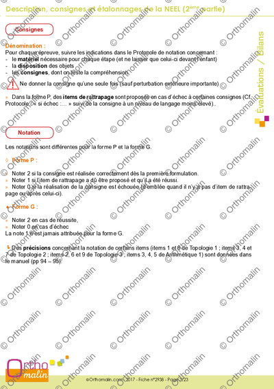 Page 3 de la fiche