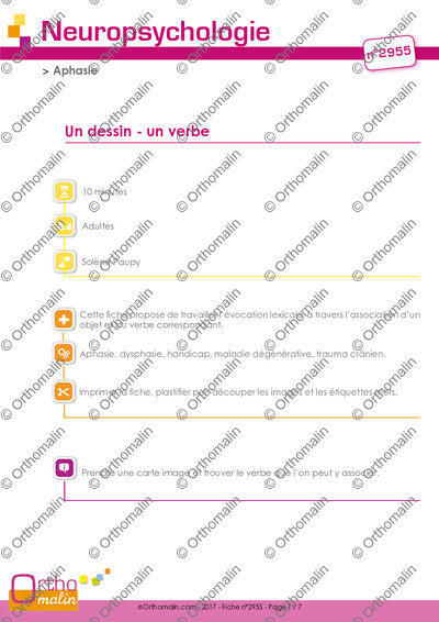 Page 1 de la fiche