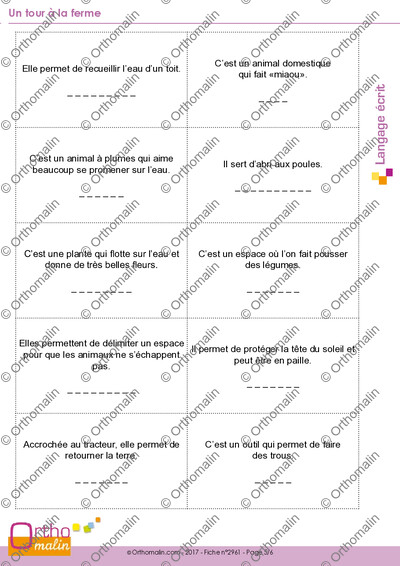 Page 5 de la fiche