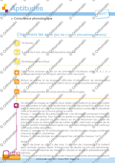 Page 1 de la fiche