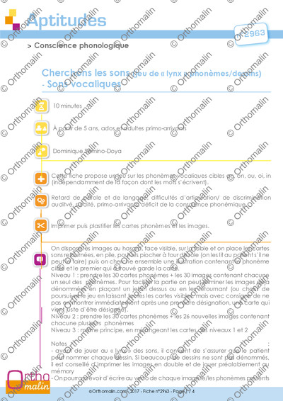 Page 1 de la fiche