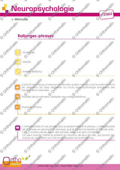 Page 1 de la fiche