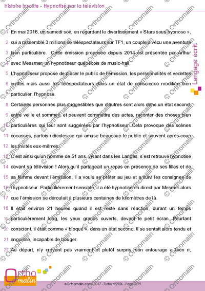 Page 2 de la fiche