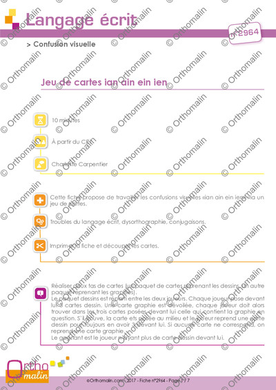 Page 1 de la fiche