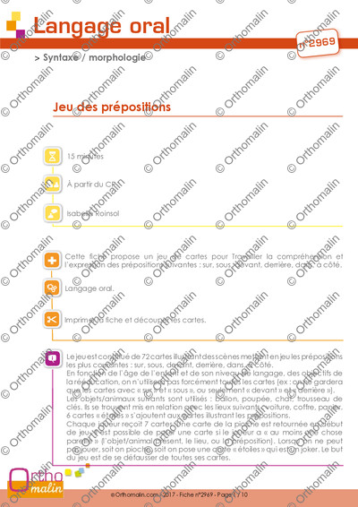 Page 1 de la fiche