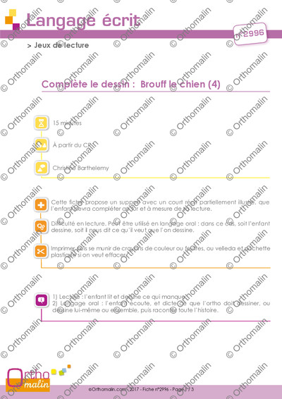 Page 1 de la fiche