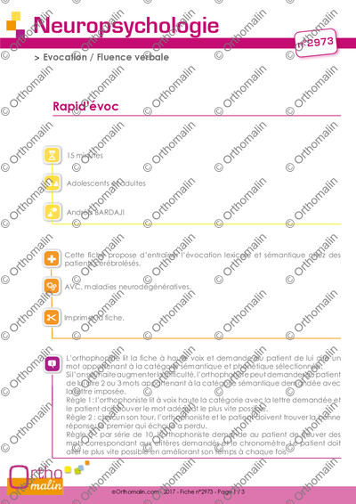 Page 1 de la fiche