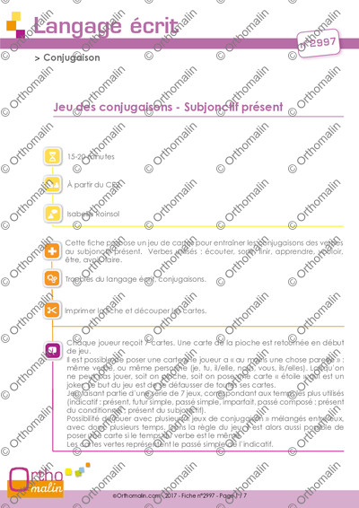Page 1 de la fiche
