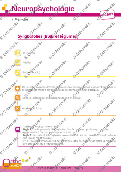 Page 1 de la fiche