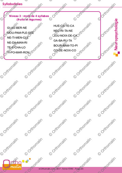 Page 3 de la fiche