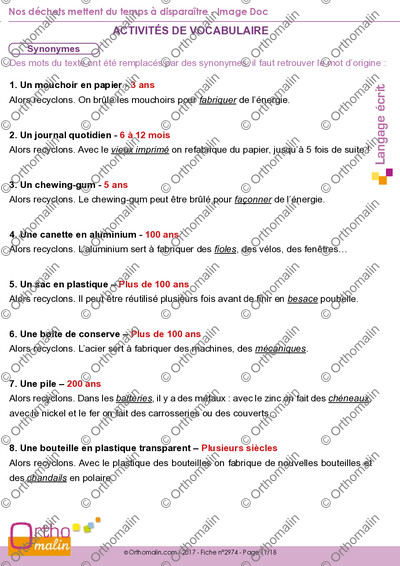Page 11 de la fiche