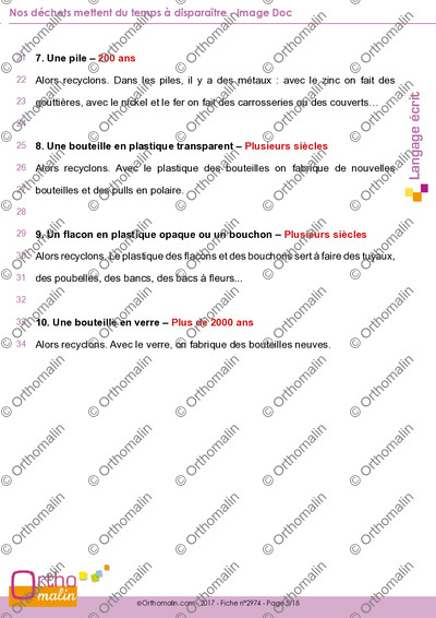 Page 5 de la fiche