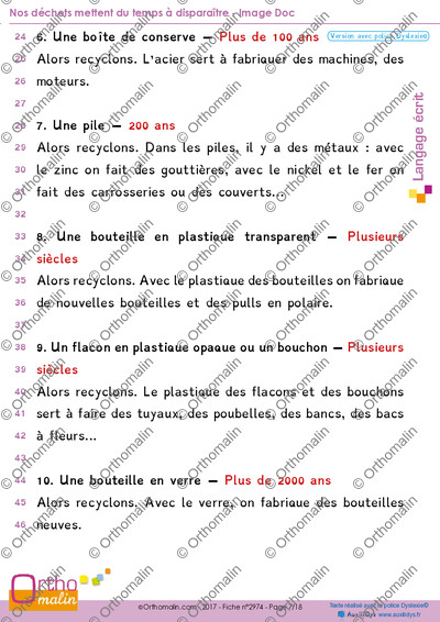 Page 7 de la fiche