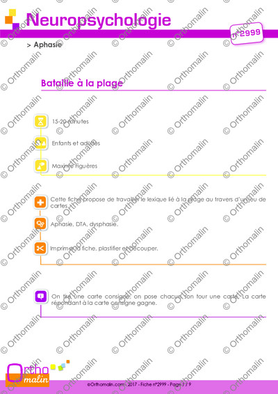 Page 1 de la fiche