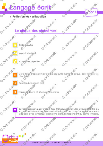 Page 1 de la fiche