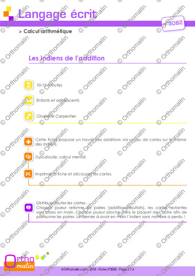 Page 1 de la fiche