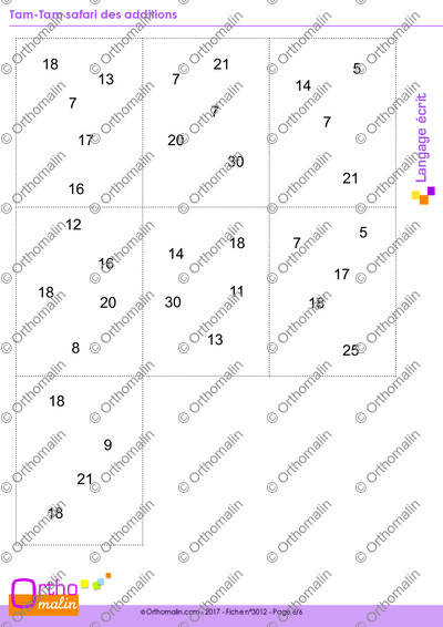 Page 6 de la fiche