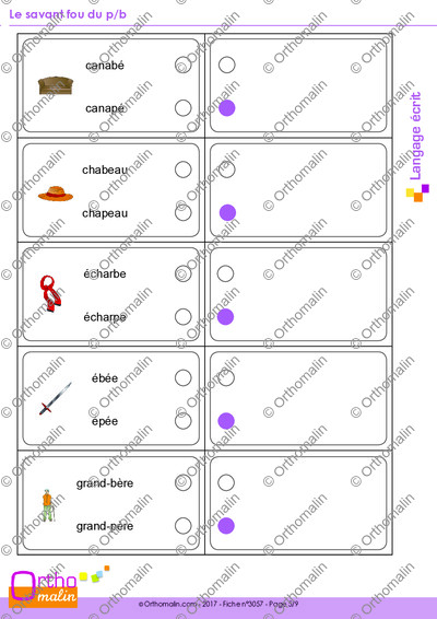 Page 5 de la fiche