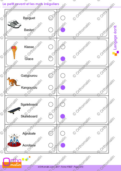 Page 5 de la fiche