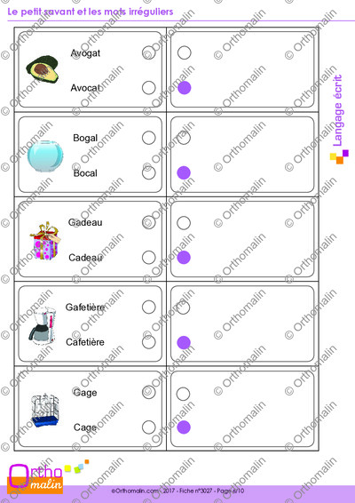 Page 6 de la fiche
