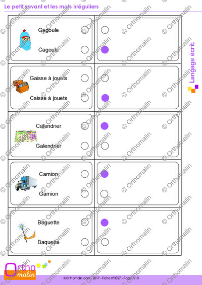 Page 7 de la fiche
