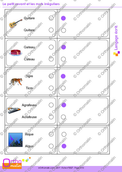 Page 9 de la fiche