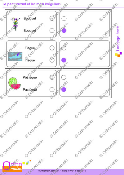 Page 10 de la fiche