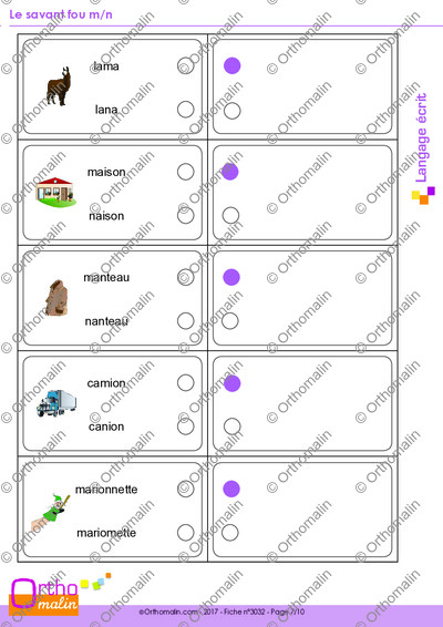 Page 7 de la fiche
