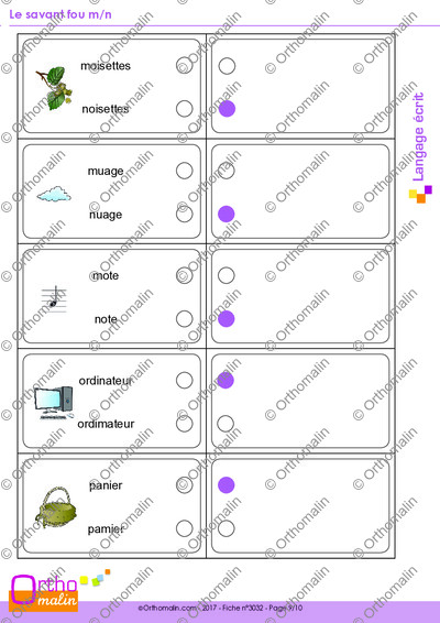 Page 9 de la fiche