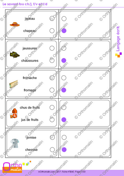 Page 11 de la fiche