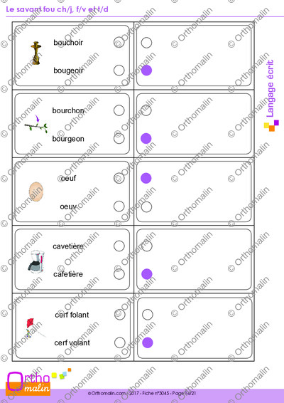 Page 16 de la fiche