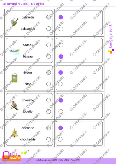 Page 7 de la fiche