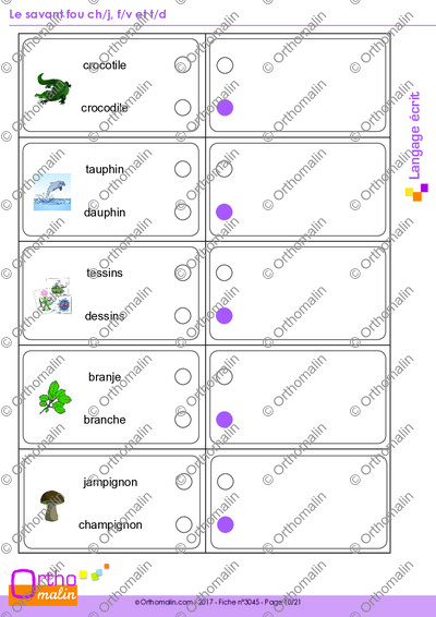 Page 10 de la fiche