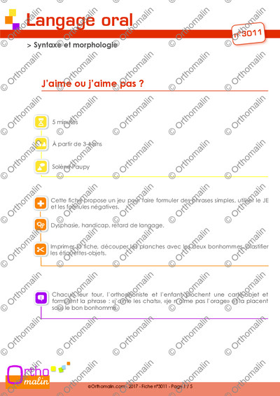 Page 1 de la fiche