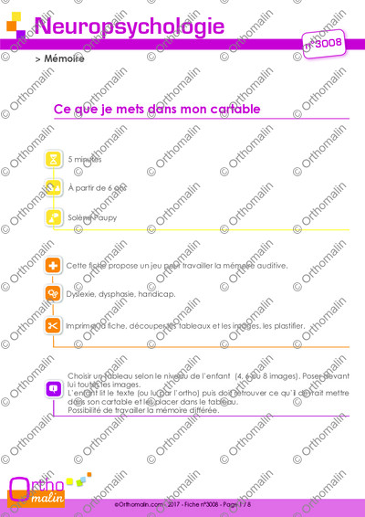 Page 1 de la fiche