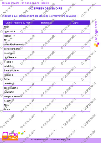 Page 13 de la fiche