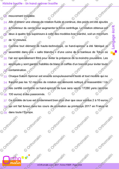 Page 3 de la fiche