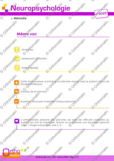 Page 1 de la fiche