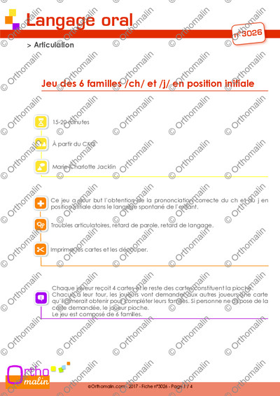 Page 1 de la fiche